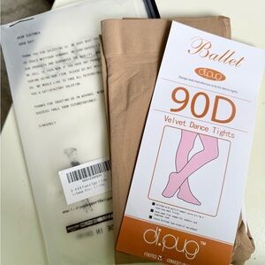 Girls Large Caramel Dance Tights